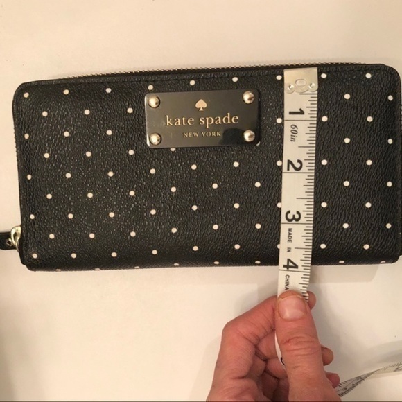 Kate spade black white polka dot bag wallet set - Picture 5 of 16